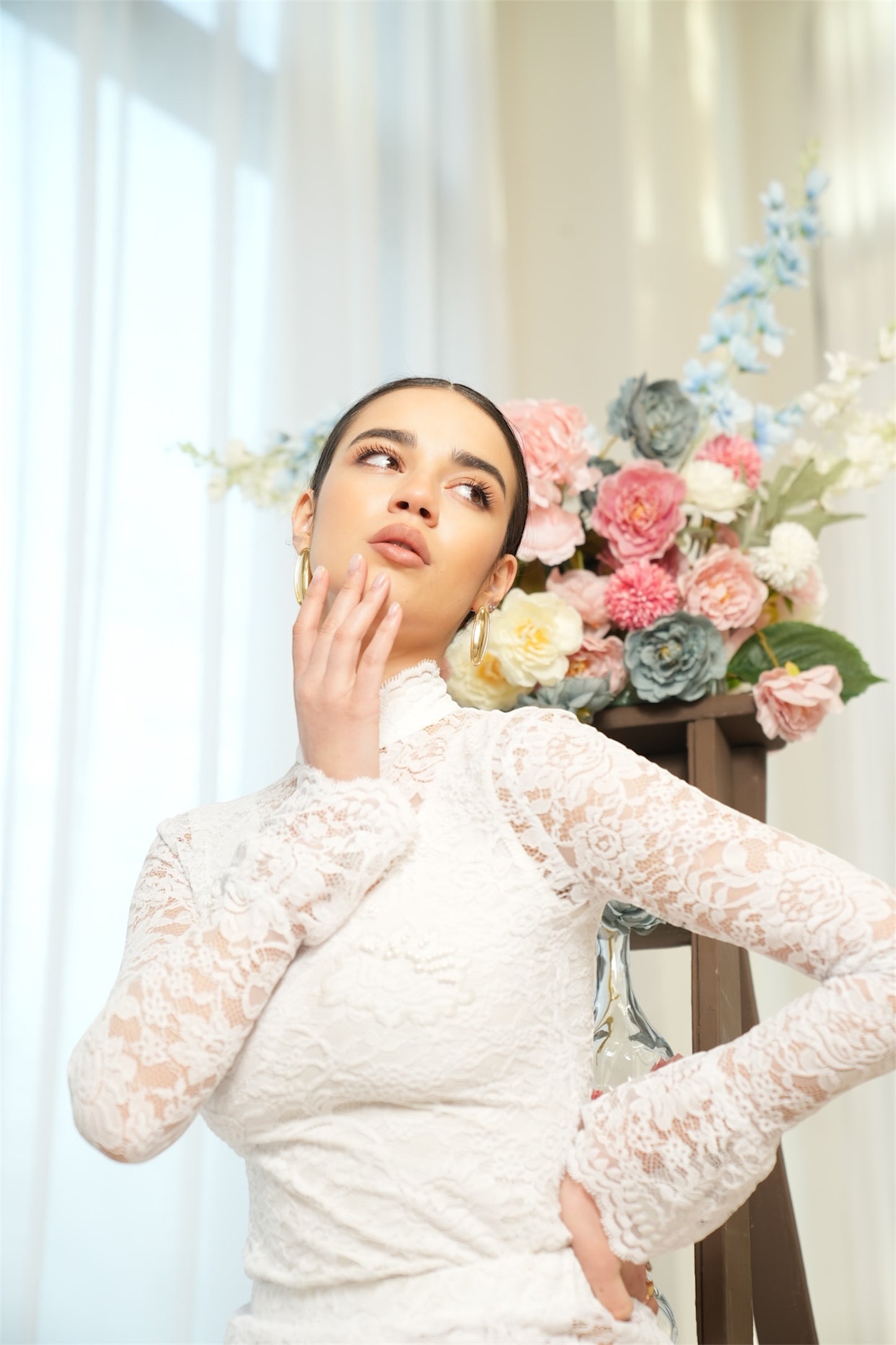 Sustainable and Eco-friendly Lace Top Made From Recycled Plastic Water Bottles
