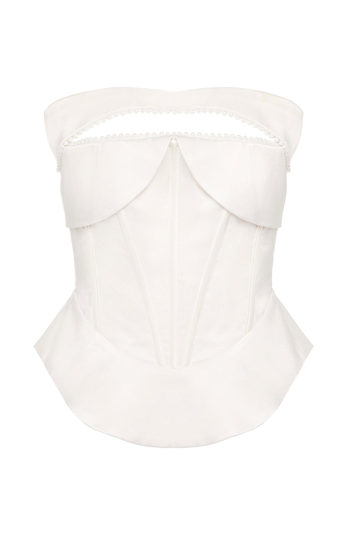 Juliana Satin Peplum Bridal Corset