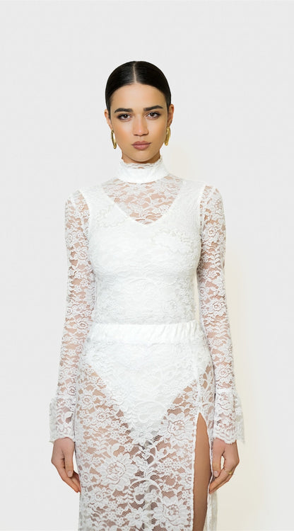 Sustainable and Eco-friendly Lace Skirt Made From Recycled Water Bottles