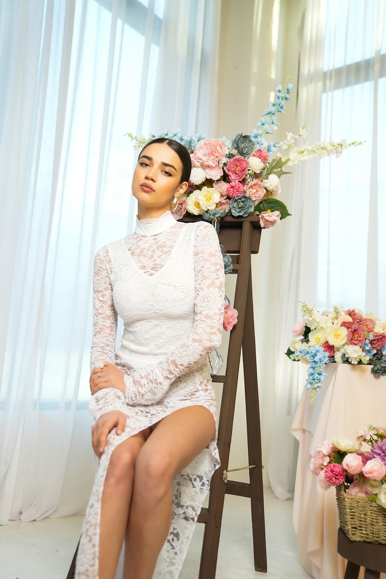 Sustainable and Eco-friendly Lace Skirt Made From Recycled Water Bottles