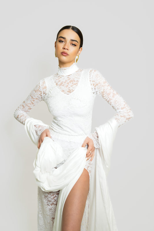Sustainable and Eco-friendly Lace Skirt Made From Recycled Water Bottles