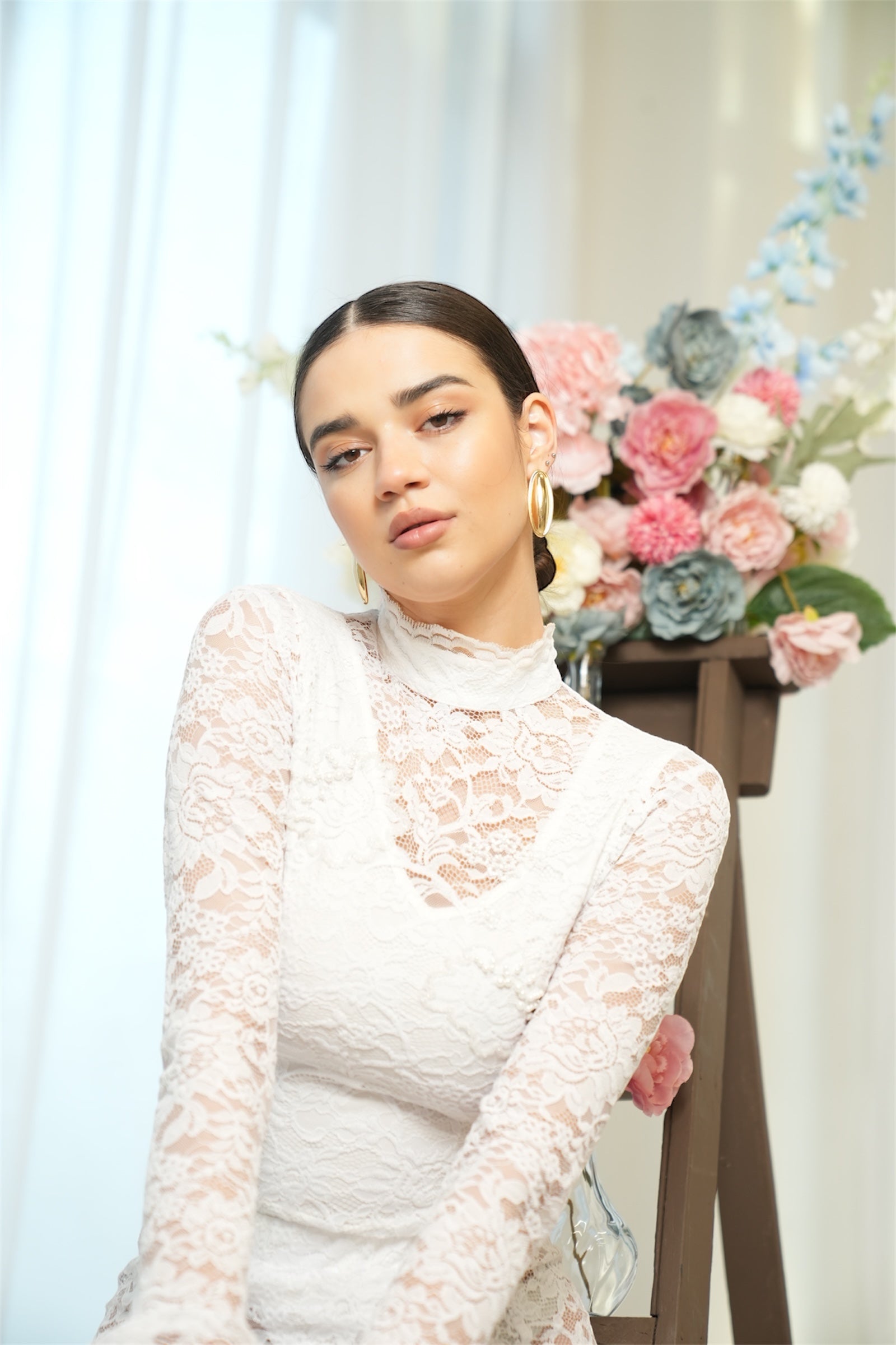 Sustainable and Eco-friendly Lace Top Made From Recycled Plastic Water Bottles