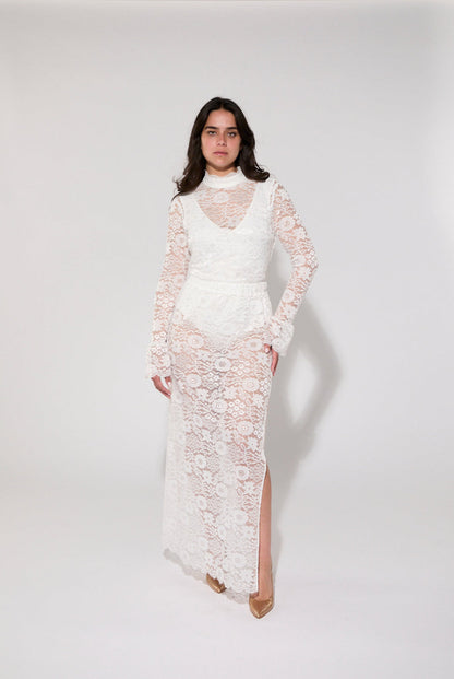 Sustainable and Eco-friendly Lace Bodysuit Made Ethically From Recycled Plastic Water Bottles