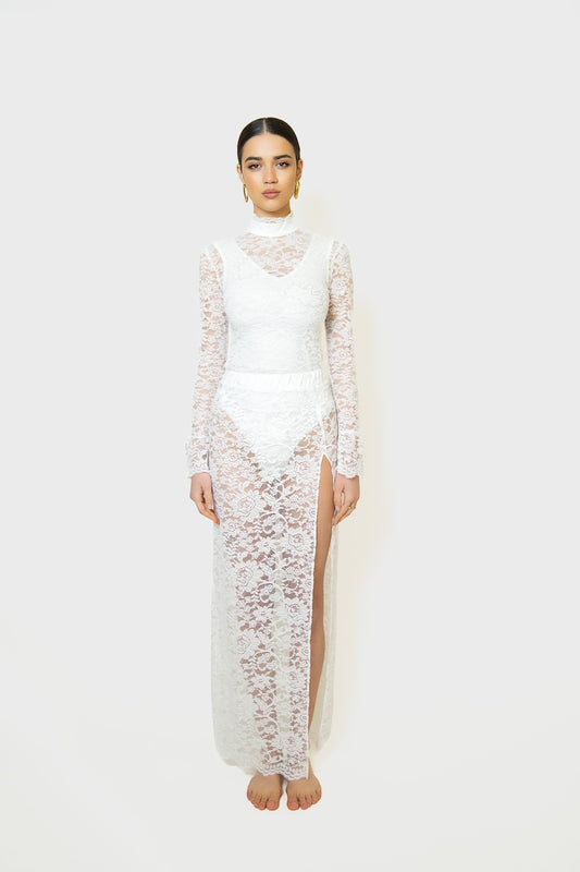 Sustainable and Eco-friendly Lace Skirt Made From Recycled Water Bottles