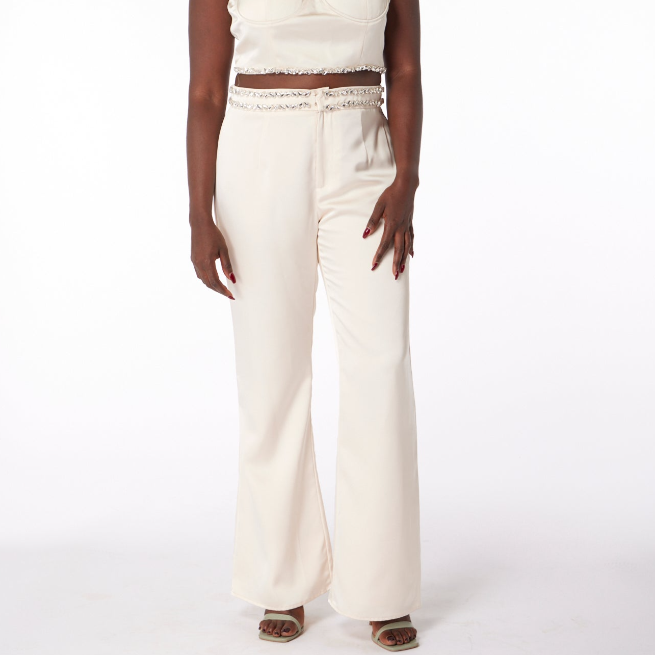 Sustainable Satin Luxury Trousers